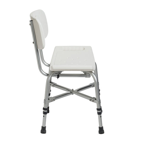 Drive Medical Deluxe Bariatric Shower Chair with Cross-Frame Brace, 500 lbs. Weight Capacity #12021KD-1