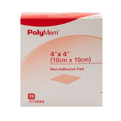 Ferris Manufacturing Foam Dressing PolyMem® 3 X 3 Inch Without Border Film Backing Nonadhesive Square Sterile #5033