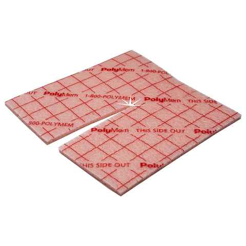 Ferris Manufacturing Foam Dressing PolyMem® 3 X 3 Inch Without Border Film Backing Nonadhesive Square Sterile #5033