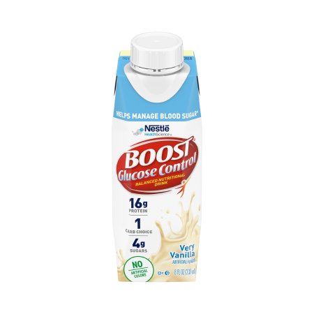 Oral Supplement Boost Glucose Control® Very Vanilla Flavor Liquid 8 oz. Carton