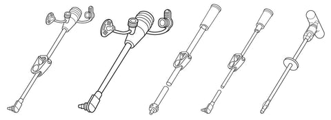 Bolus Enteral Feeding Extension Tube Set MIC-Key With Cath Tip, SECUR-LOK Straight Connector and Clamp For MIC-Key Low Profile Gastrostomy Tubes #0123-12