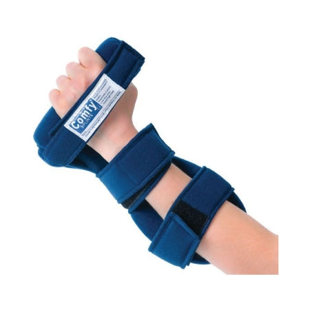 Hand Contracture Orthosis Comfy® Grip Headliner Fabric Left Hand Navy Blue Large