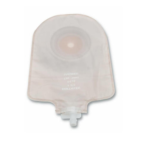 Hollister Urostomy Pouch Premier™ 8478 One-Piece System 9 Inch Length Trim To Fit Up to 1-1/2 Inch Stoma Drainable