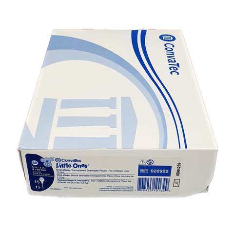 ConvaTec Ostomy Pouch Little Ones® ActiveLife® 020922 One-Piece System 6 Inch Length Trim To Fit Drainable
