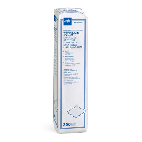 Medline Nonsterile 100% Cotton Woven Gauze Sponges