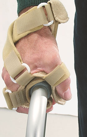 Walker Hand Splint AliMed® Aluminum / Terry Cloth Right Hand Beige One Size Fits Most