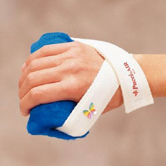 Hand Orthosis with Wrist Support Pucci® Inflatable Elastic / Fabric Right Hand Blue / White One Size Fits Most