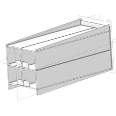 Catheter Rack Poltex 4 Capacity, Clear, 3/16 Inch Thick PETG