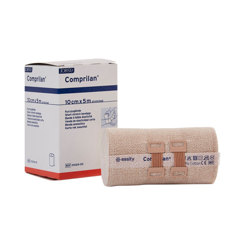 Compression Bandage Comprilan®  Standard Compression Clip Detached Closure Tan NonSterile