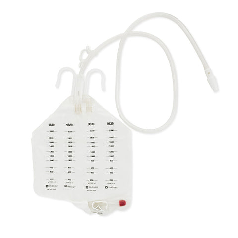 Hollister Urinary Drain Bag Hollister Anti-Reflux Valve Sterile 2,000 mL Vinyl #9839