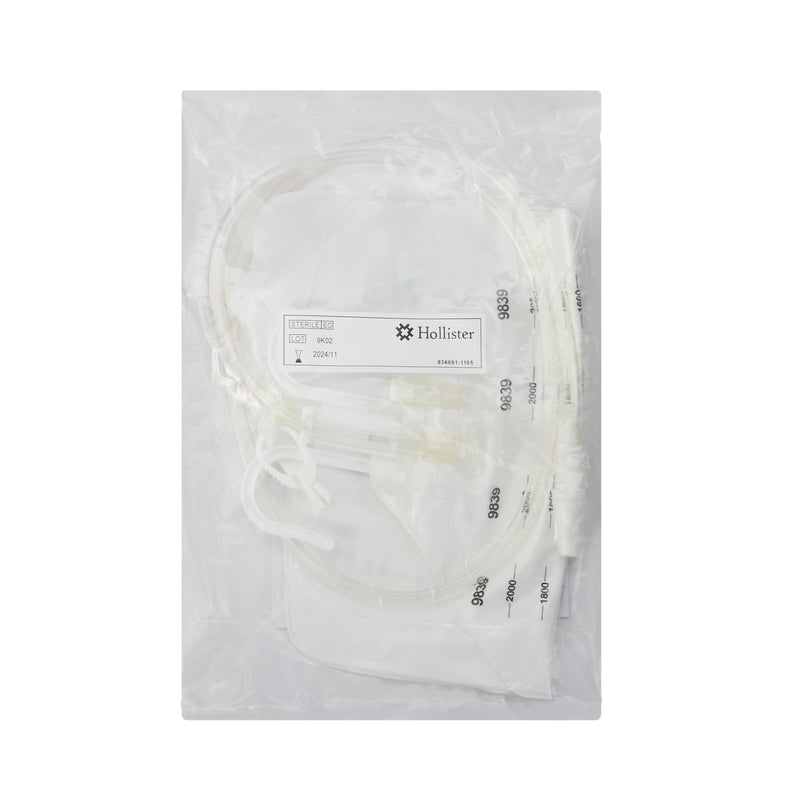 Hollister Urinary Drain Bag Hollister Anti-Reflux Valve Sterile 2,000 mL Vinyl #9839