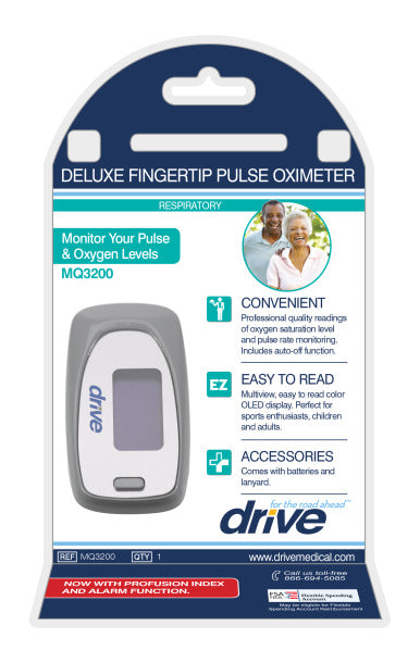 Drive DeVilbiss View SpO2 Deluxe Pulse Oximeter #MQ3200
