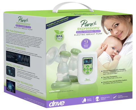 Drive Medical Pure Expressions Dual Channel Electric Breast Pumps #RTLBP2000