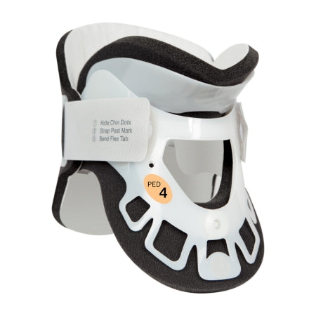 Rigid Cervical Collar ProCare® Transitional 172 Preformed Pediatric (2 to 5 Years) Size Ped-4, Child Short Two-Piece / Trachea Opening 2-1/2 Inch Height 12 to 14-1/2 Inch Neck Circumference