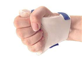 Palm Protector Splint AliMed® Palm Guard™ AliPlast™ Foam / Fleece Left Hand Beige One Size Fits Most