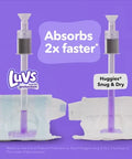 Luvs Pro Level Leak Protection Diapers, Sizes: 1-8