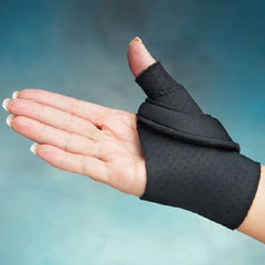 Thumb Splint Comfort Cool® Small 6-1/2 to 7-1/4 Inch Hook and Loop Strap Closure Left or Right Hand Black