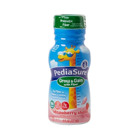 Pediatric Oral Supplement PediaSure® Grow & Gain with Fiber Strawberry Flavor 8 oz. Bottle Liquid Fiber