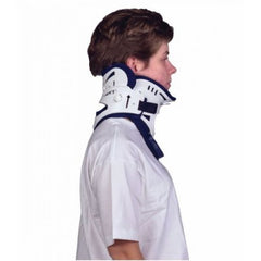 Rigid Cervical Collar Miami J® Preformed Adult Super Short One-Piece / Trachea Opening 1 Inch Height 10 to 20 Inch Neck Circumference