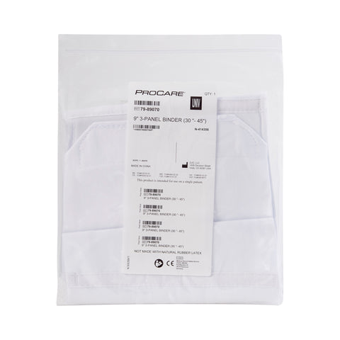 DJO Abdominal Binder ProCare® Premium One Size Fits Most Hook and Loop Closure 30 to 45 Inch Waist Circumference 9 Inch Height Adult #79-89070