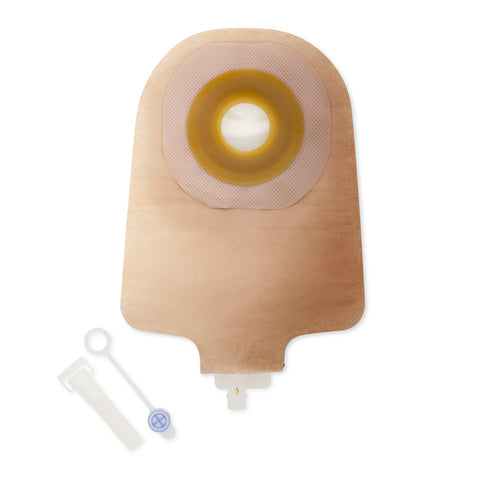 Hollister Urostomy Pouch Premier™ 8463 One-Piece System 9 Inch Length Flat, Pre-Cut 1-1/2 Inch Stoma Drainable