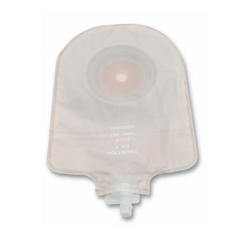 Hollister Urostomy Pouch Premier™ 84711 One-Piece System 9 Inch Length Trim To Fit Up to 2 Inch Stoma Drainable