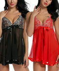 Women'S Sexy Lingerie Babydoll Sleepwear Underwear Lace Dress G-String Nightwear