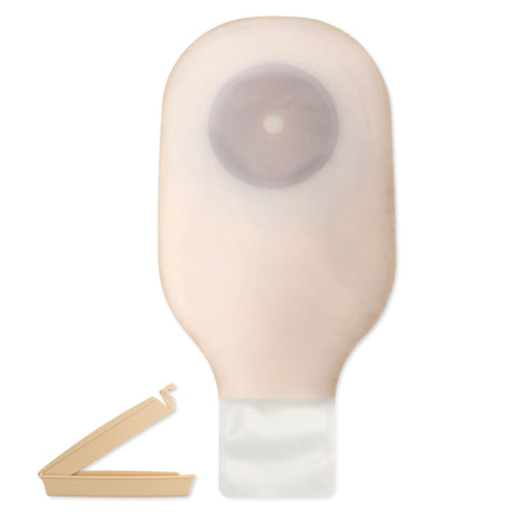 Hollister Colostomy Pouch Premier™ Flextend™ 8628 One-Piece System 12 Inch Length Convex, Trim to Fit Drainable