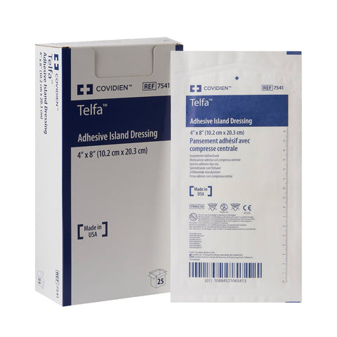Adhesive Dressing Telfa™  Nonwoven Rectangle White Sterile #7539LF