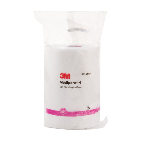 Perforated Medical Tape 3M™ Medipore™ H White Soft Cloth NonSterile