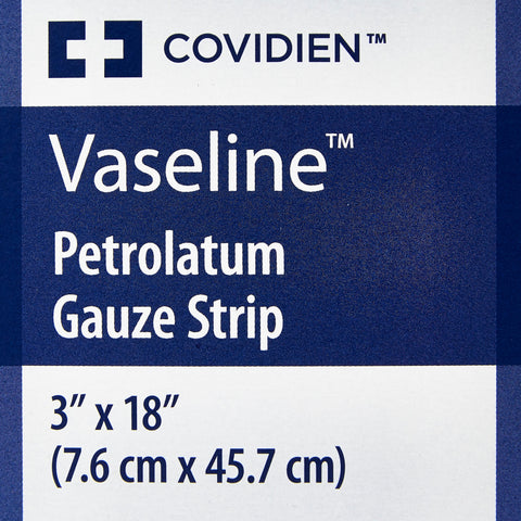 Cardinal Petrolatum Impregnated Dressing Vaseline® Strip 3 X 18 Inch Sterile #8884414600