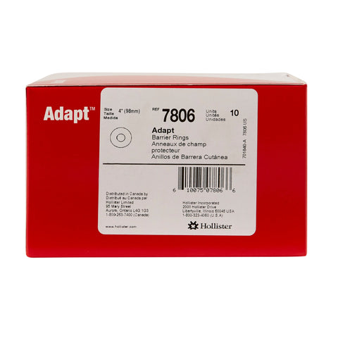 Hollister Adapt Presized Flat Colostomy Barrier Ring, 4" Outer Diameter, 2.3 mm Thick #7806