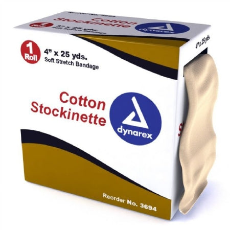 Stockinette Tubular Dynarex® 4 Inch X 25 Yard Cotton NonSterile