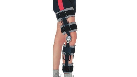 Post-Op Knee Brace RCAI® Short Up to 27 Inch Thigh Circumference / Up to 19 Inch Calf Circumference 16 Inch Length Left or Right Knee