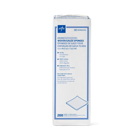 Medline Nonsterile 100% Cotton Woven Gauze Sponges