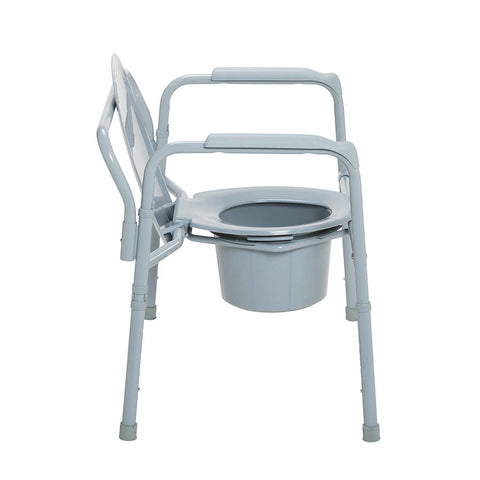Drive Medical Bariatric Folding Commode, 650 lbs. Weight Capacity #11117N-1
