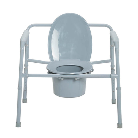 Drive Medical Bariatric Folding Commode, 650 lbs. Weight Capacity #11117N-1
