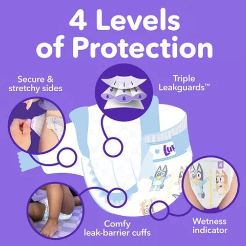 Luvs Pro Level Leak Protection Diapers, Sizes: 1-8