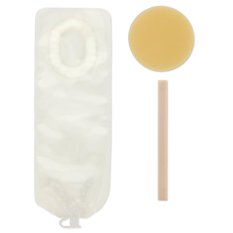 Hollister Ostomy Pouch Pouchkins™ 3778 Newborn One-Piece System 6 Inch Length Flat, Trim To Fit 7/8 to 1-3/8 Inch Stoma Drainable