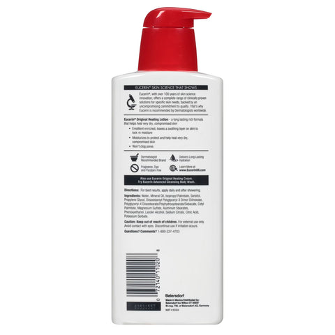 Hand and Body Moisturizer Eucerin® Original 16 oz. Pump Bottle Unscented Lotion #72140011020