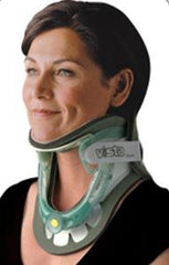 Rigid Cervical Collar with Replacement Pads Aspen® Vista® Preformed Adult One Size Fits Most Two-Piece / Trachea Opening Adjustable Height Adjustable Neck Circumference