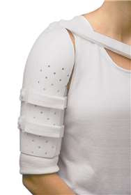 Over-the-Shoulder Humeral Fracture Brace AliMed® Miami Neutral Hook and Loop Strap Closure Medium