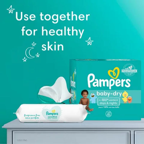 Pampers Baby Dry Diapers, Sizes 1-7