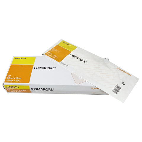 Adhesive Dressing Primapore Polyester Rectangle White Sterile #7133