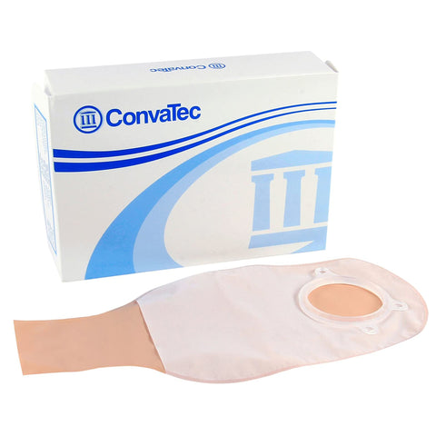 ConvaTec Colostomy Pouch Sur-Fit Natura® 401935 Two-Piece System 12 Inch Length Drainable