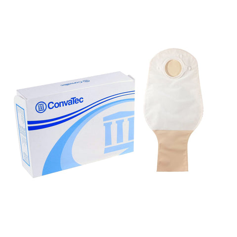 ConvaTec Colostomy Pouch Sur-Fit Natura® 401936 Two-Piece System 12 Inch Length Drainable