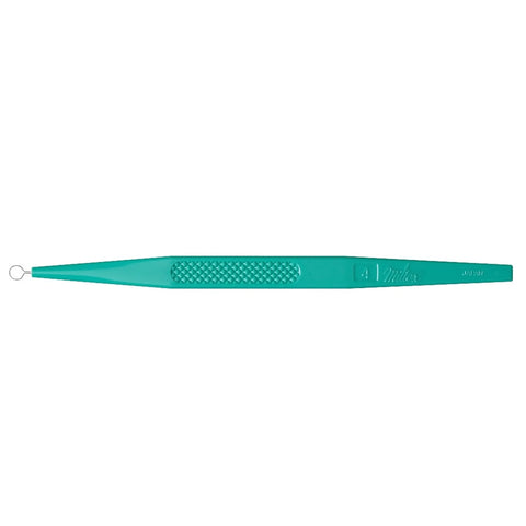 Dermal Curette Miltex® 5-1/2 Inch Length Flat Handle 4 mm Tip Round Loop Tip  #33-54