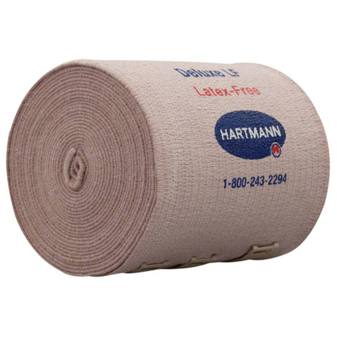 Elastic Bandage Deluxe® LF®  Double Length Standard Compression Clip Detached Closure Tan NonSterile