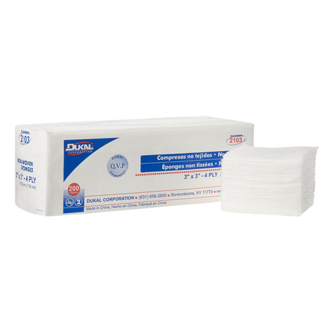 Nonwoven Sponge Clinisorb Polyester / Rayon 4-ply Square NonSterile