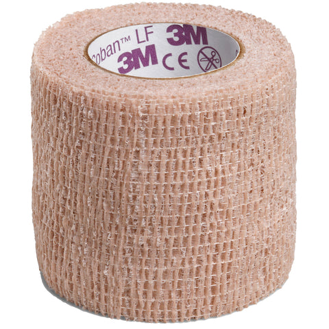 Cohesive Bandage 3M™ Coban™ LF Standard Compression Self-adherent Closure Tan NonSterile